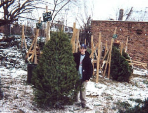 Mike K with Douglas Fir Christmas Trees.jpg (41793 bytes)