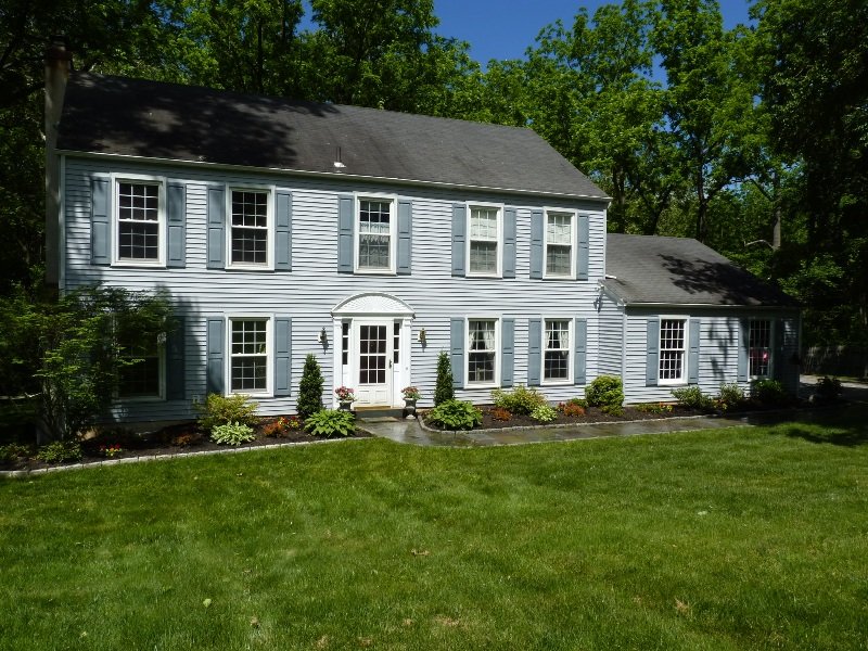 Flagstone Walk with Cobblestones, and Landscaping - Paoli, PA