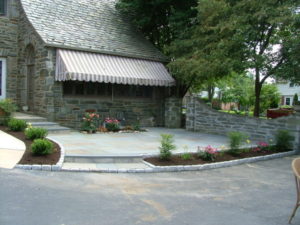 flagstone -patio-with-cobblestone-border and Landscaping Drexel Hill, PA